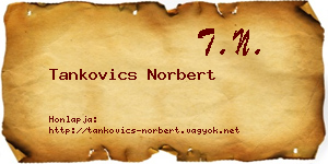 Tankovics Norbert névjegykártya